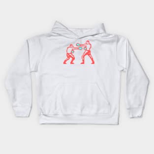 Boxing Men Pixel CGA Palette Kids Hoodie